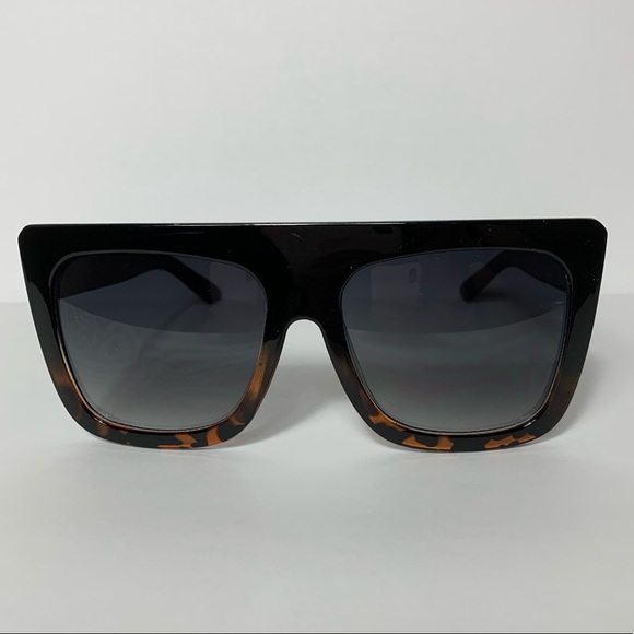 Flat Top Ombré Oversized Sunglasses - Picture 2 of 3